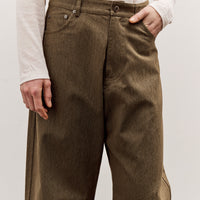 7115 by Szeki Curve Legged Work Trouser, Olive Green