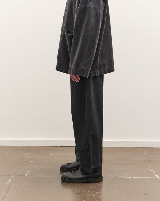 7115 by Szeki Curved Legged Work Trouser Unisex, Washed Black
