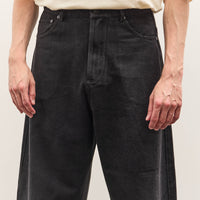 7115 by Szeki Curved Legged Work Trouser Unisex, Washed Black