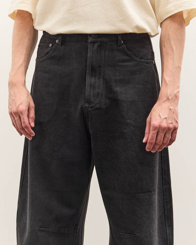 7115 by Szeki Curved Legged Work Trouser Unisex, Washed Black