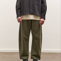 7115 by Szeki Curved Legged Work Trouser Unisex, Washed Olive