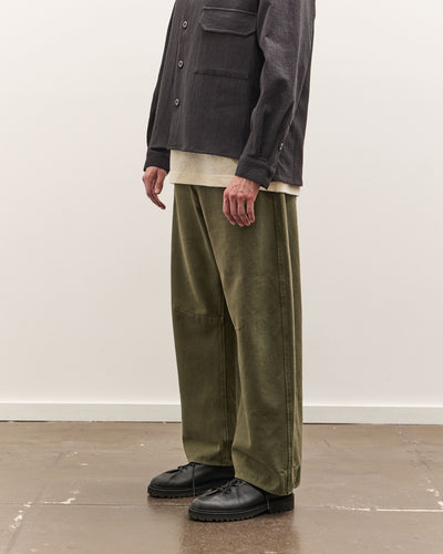 7115 by Szeki Curved Legged Work Trouser Unisex, Washed Olive