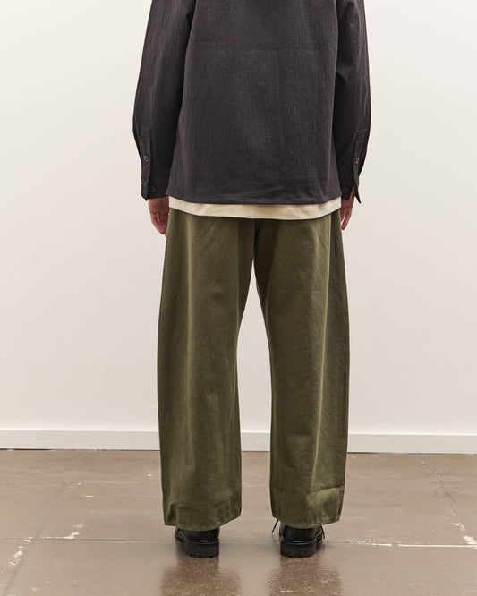 7115 by Szeki Curved Legged Work Trouser Unisex, Washed Olive