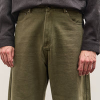 7115 by Szeki Curved Legged Work Trouser Unisex, Washed Olive