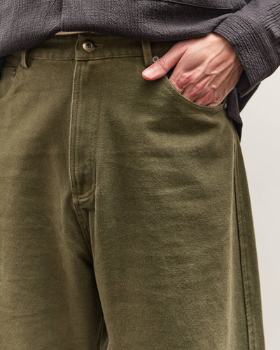 7115 by Szeki Curved Legged Work Trouser Unisex, Washed Olive