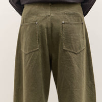 7115 by Szeki Curved Legged Work Trouser Unisex, Washed Olive