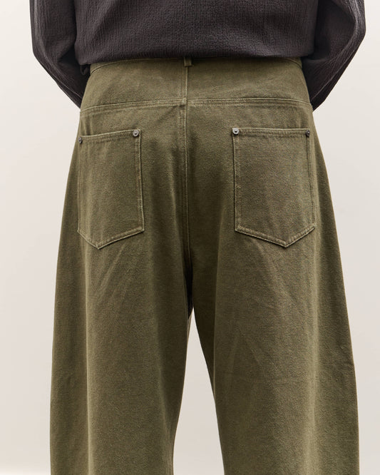 7115 by Szeki Curved Legged Work Trouser Unisex, Washed Olive