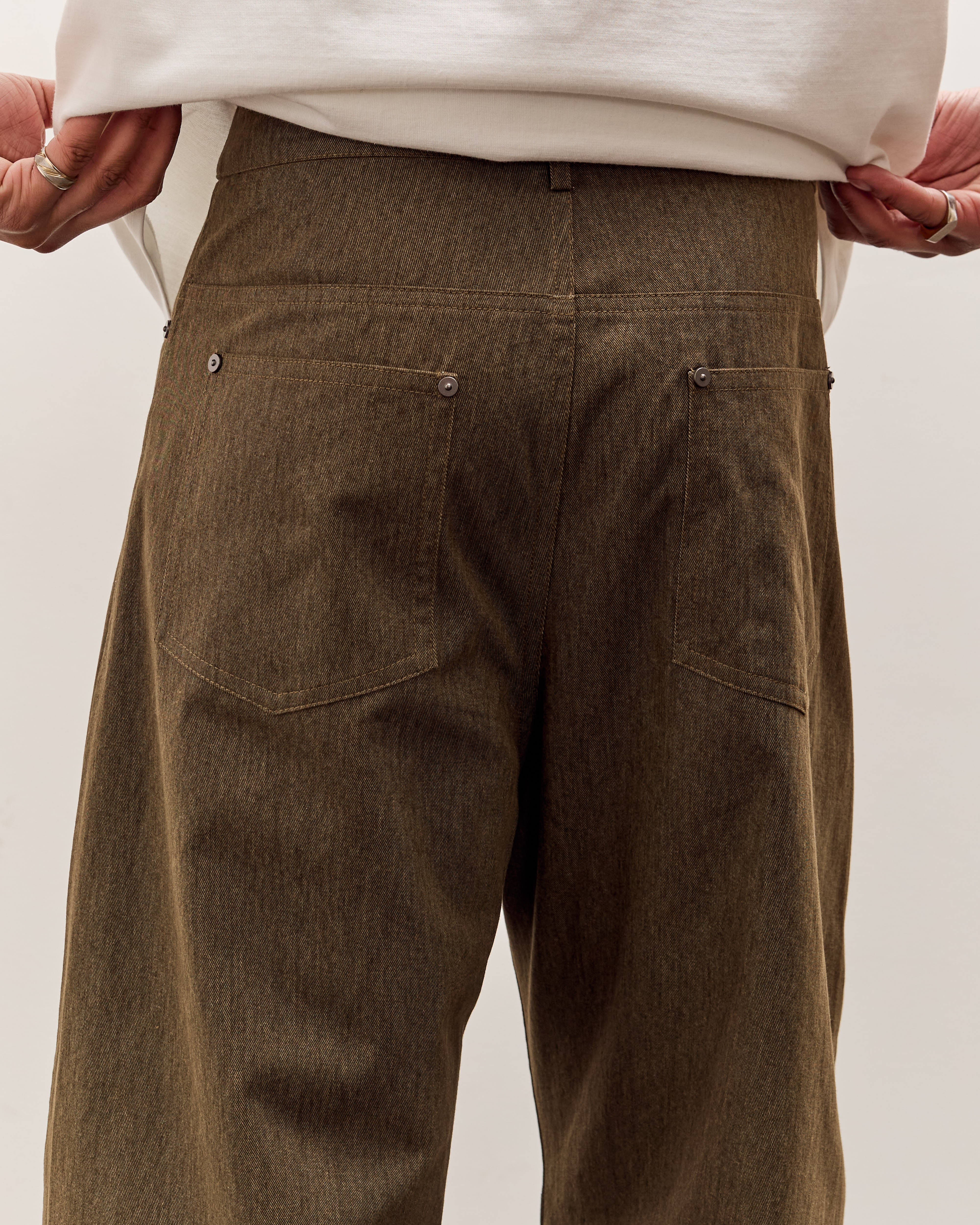 7115 by Szeki Curve Legged Work Trouser Unisex, Olive Green