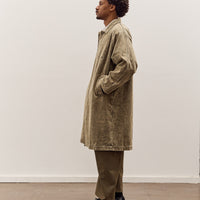 7115 by Szeki Fall Duster Unisex, Spotted Washed Olive