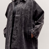 7115 by Szeki Fall Duster, Spotted Washed Black