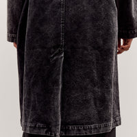 7115 by Szeki Fall Duster, Spotted Washed Black