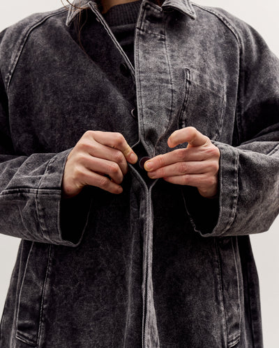 7115 by Szeki Fall Duster, Spotted Washed Black