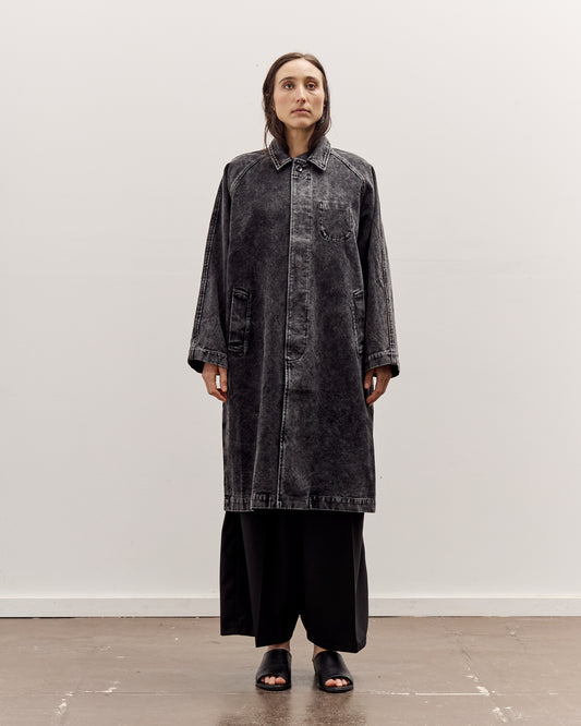 7115 by Szeki Fall Duster, Spotted Washed Black