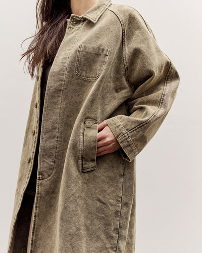 7115 by Szeki Fall Duster, Spotted Washed Olive