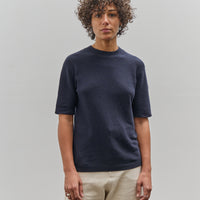 7115 by Szeki Fine Knit Crewneck, Navy