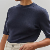 7115 by Szeki Fine Knit Crewneck, Navy