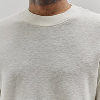 7115 by Szeki Unisex Fine Knit Crewneck, White