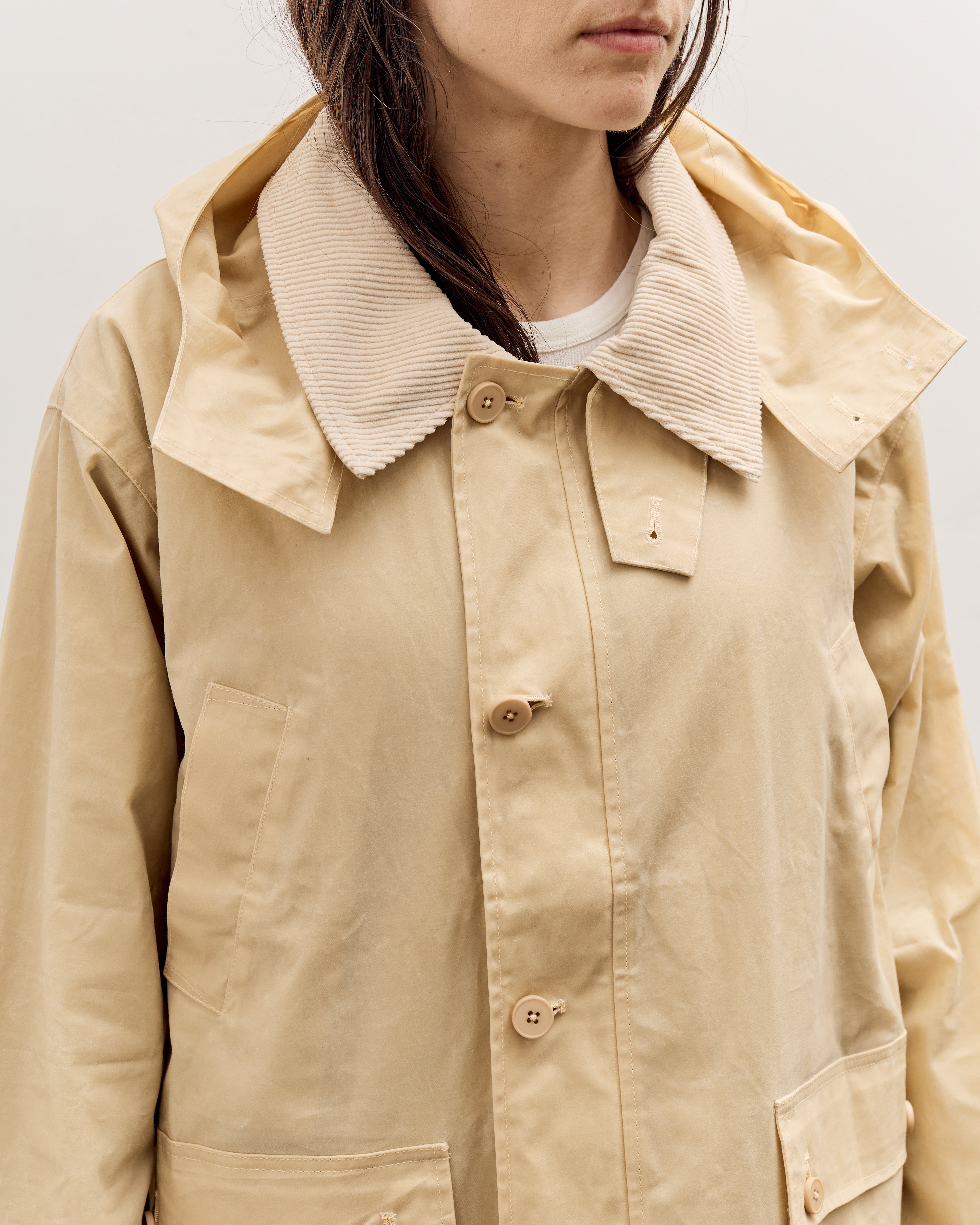 7115 by SZEKI | キャンバス シャツジャケット WOMEN 7115 by Szeki Hunting Jacket, Buttermilk – Glasswing