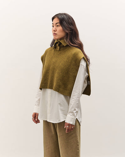 7115 by Szeki Knit Turtleneck Vest, Kelp