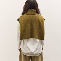7115 by Szeki Knit Turtleneck Vest, Kelp
