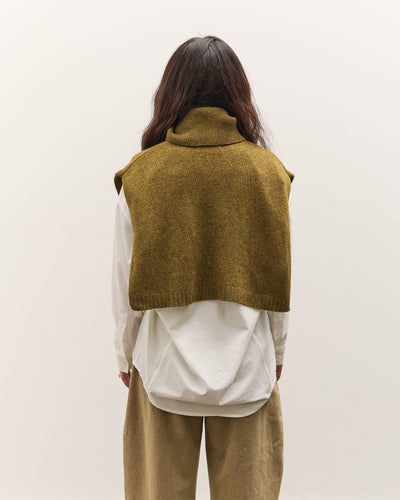 7115 by Szeki Knit Turtleneck Vest, Kelp