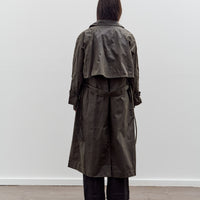 7115 by Szeki Long Rain Trench, Waxed Edition, Deep Olive