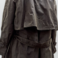 7115 by Szeki Long Rain Trench, Waxed Edition, Deep Olive