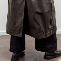 7115 by Szeki Long Rain Trench, Waxed Edition, Deep Olive