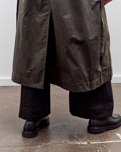 7115 by Szeki Long Rain Trench, Waxed Edition, Deep Olive