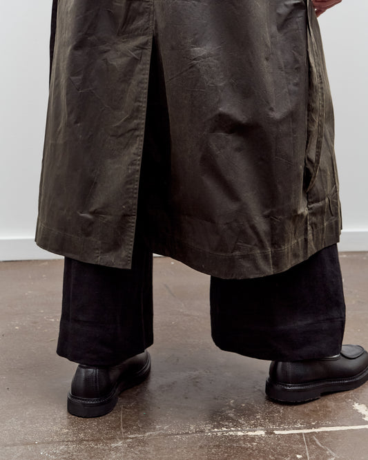 7115 by Szeki Long Rain Trench, Waxed Edition, Deep Olive