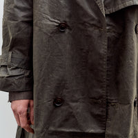 7115 by Szeki Long Rain Trench, Waxed Edition, Deep Olive