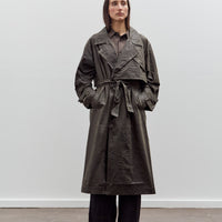 7115 by Szeki Long Rain Trench, Waxed Edition, Deep Olive