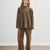 7115 by Szeki Merino Wide Ribbed Sweater, Olive