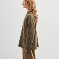 7115 by Szeki Merino Wide Ribbed Sweater, Olive