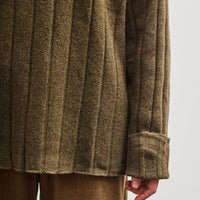 7115 by Szeki Merino Wide Ribbed Sweater, Olive