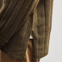7115 by Szeki Merino Wide Ribbed Sweater, Olive