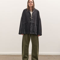 7115 by Szeki Oversized Blazer Unisex, Washed Black