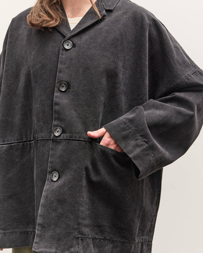 7115 by Szeki Oversized Blazer Unisex, Washed Black