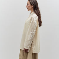 7115 by Szeki Papery 3/4 Button Down, Rice White