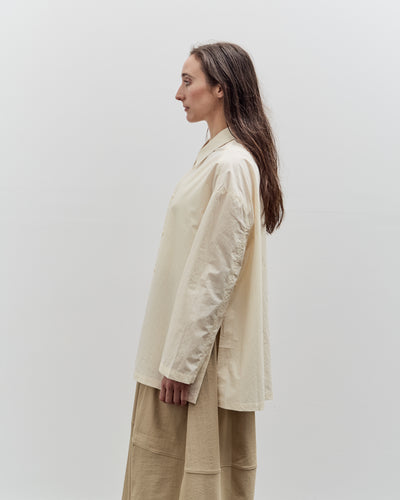 7115 by Szeki Papery 3/4 Button Down, Rice White