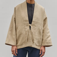 7115 by Szeki Reversible Quilted Jacket, Oatmeal