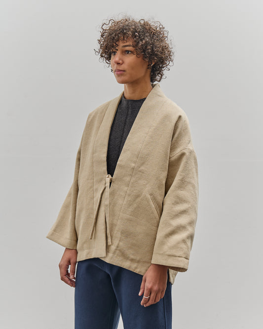 7115 by Szeki Reversible Quilted Jacket, Oatmeal