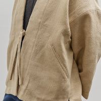 7115 by Szeki Reversible Quilted Jacket, Oatmeal