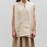 7115 by Szeki Reversible Vest, Bone White