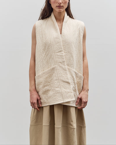 7115 by Szeki Reversible Vest, Bone White
