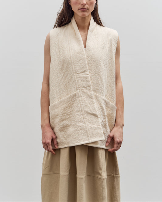 7115 by Szeki Reversible Vest, Bone White