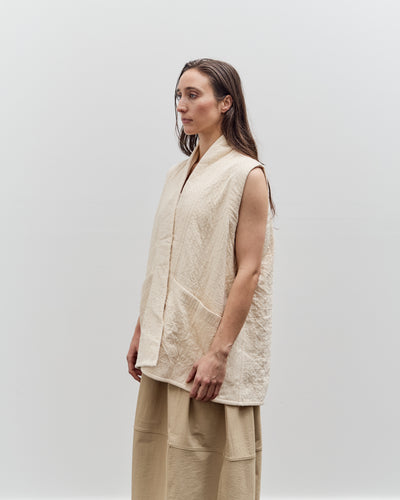 7115 by Szeki Reversible Vest, Bone White