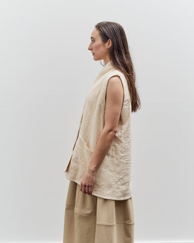 7115 by Szeki Reversible Vest, Bone White