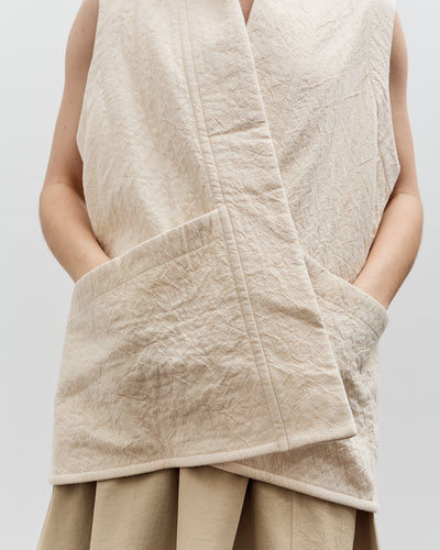 7115 by Szeki Reversible Vest, Bone White
