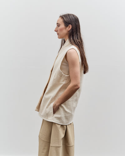 7115 by Szeki Reversible Vest, Bone White